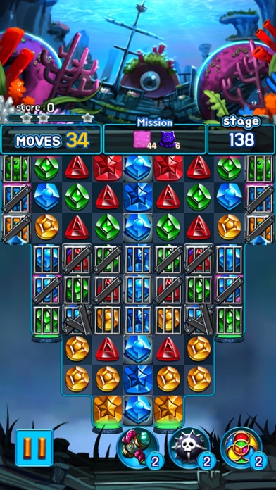 Jewel Kraken: Match3 puzzle Screenshot