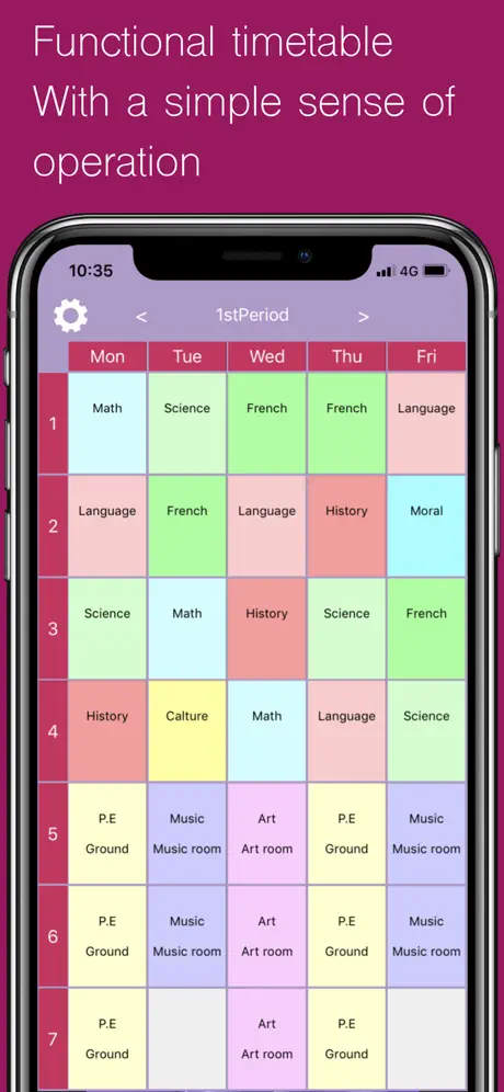 Class Time Table - MyClassTime