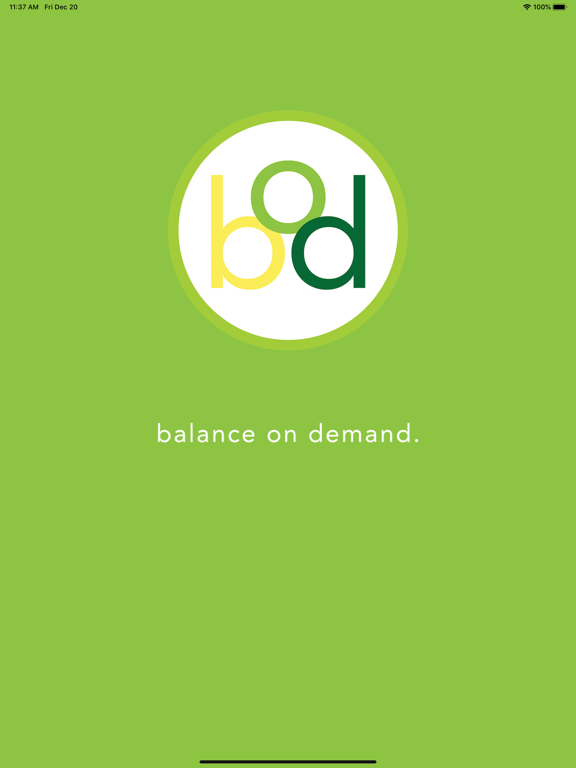 Balance on Demand iPad screenshot 1 - Health & Fitness app