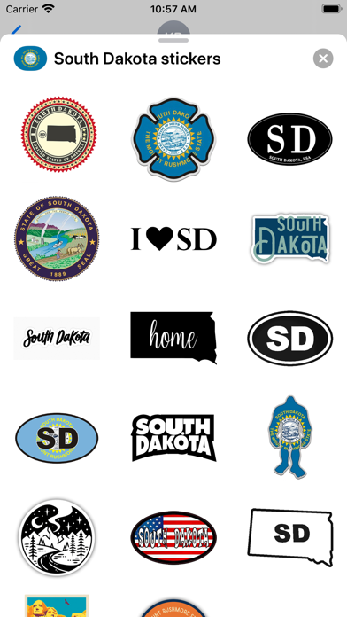 Screenshot #2 pour South Dakota - USA stickers