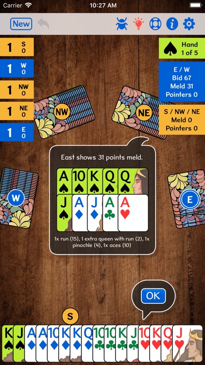 5-Handed Pinochle+ screenshot-6