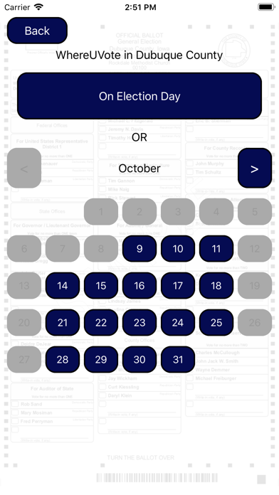 WhereUVote IA - Dubuque Screenshot
