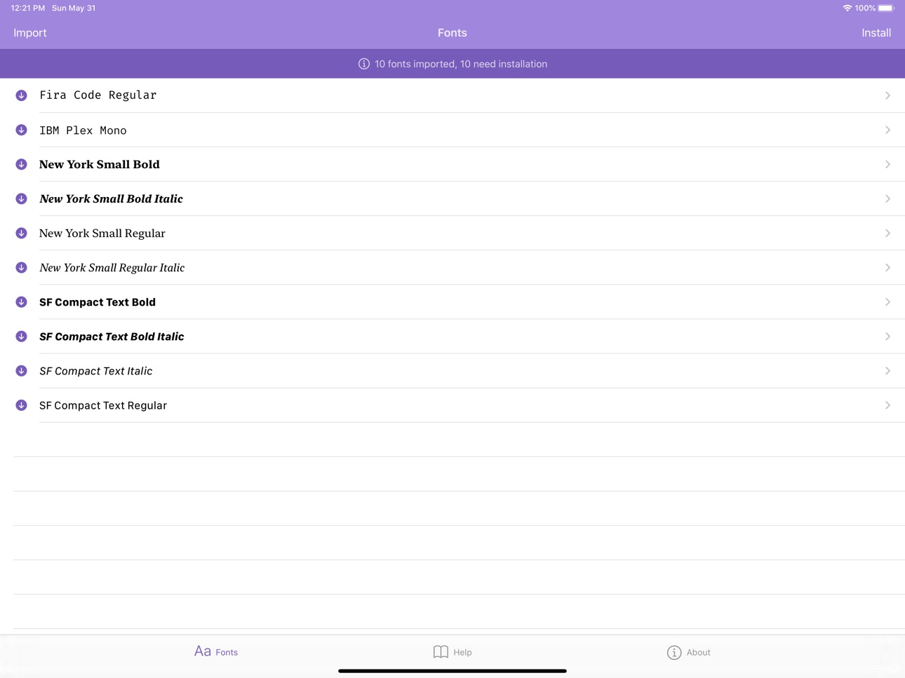 iPad screenshot