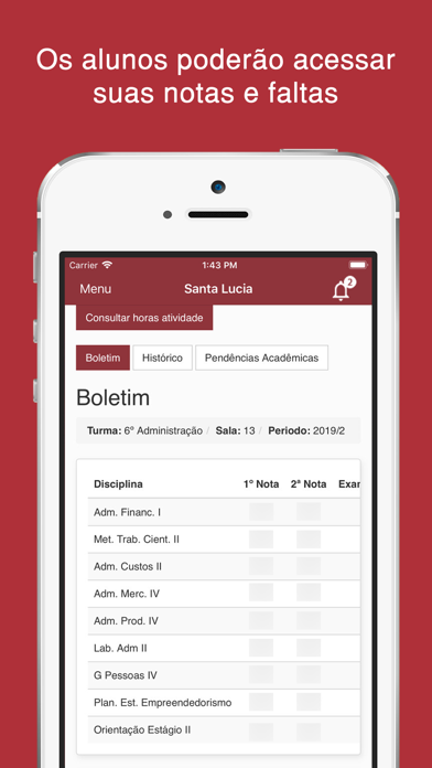 Faculdade Santa Lúcia Screenshot