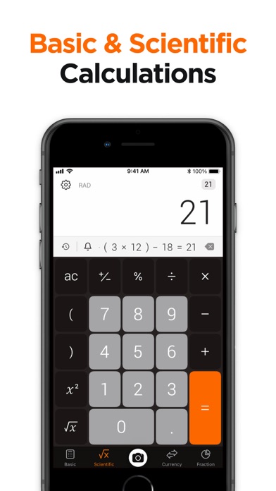 Calculator & Math Solver Screenshot