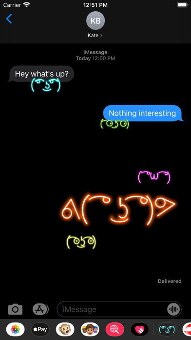 Screenshot #1 pour Lenny Face with Neon Light