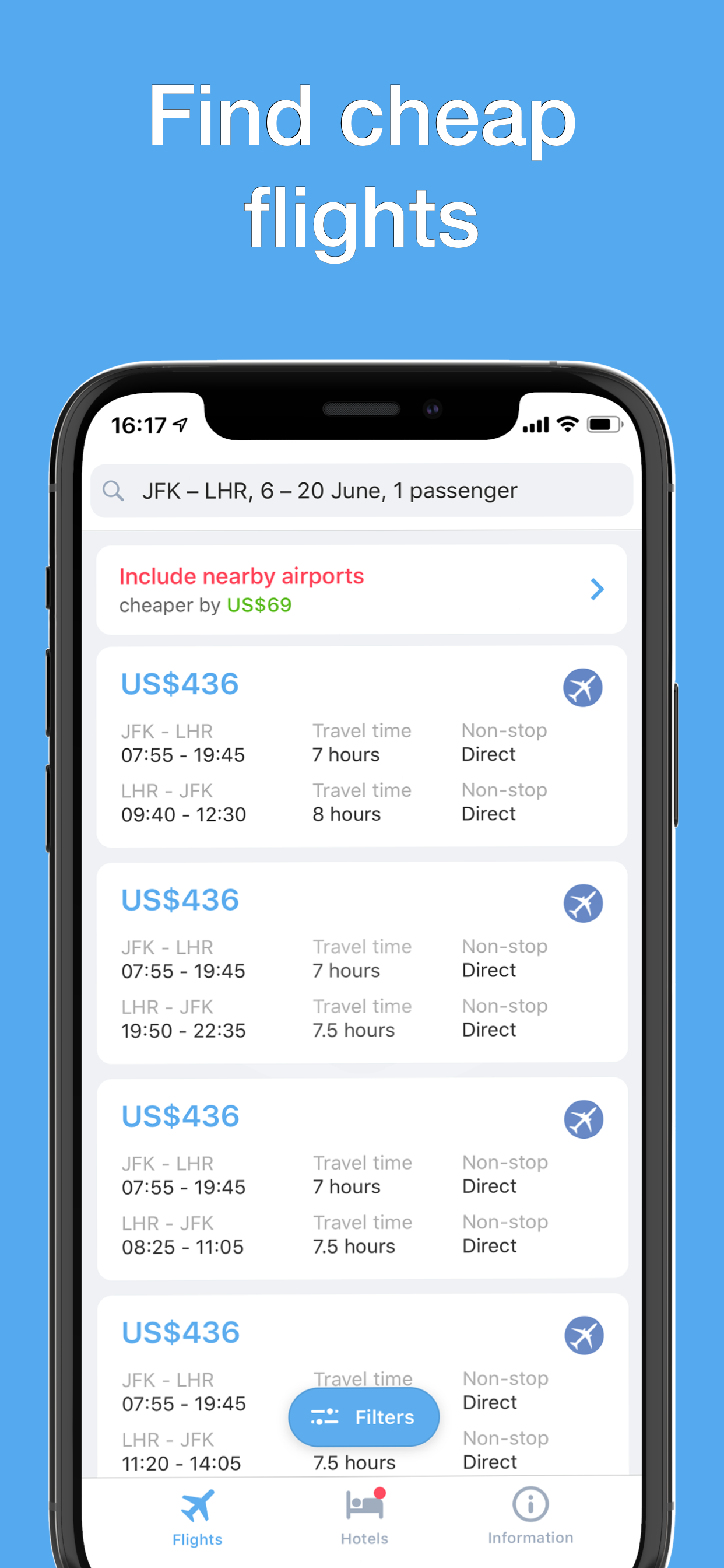 my Travel Agent - Fly airways