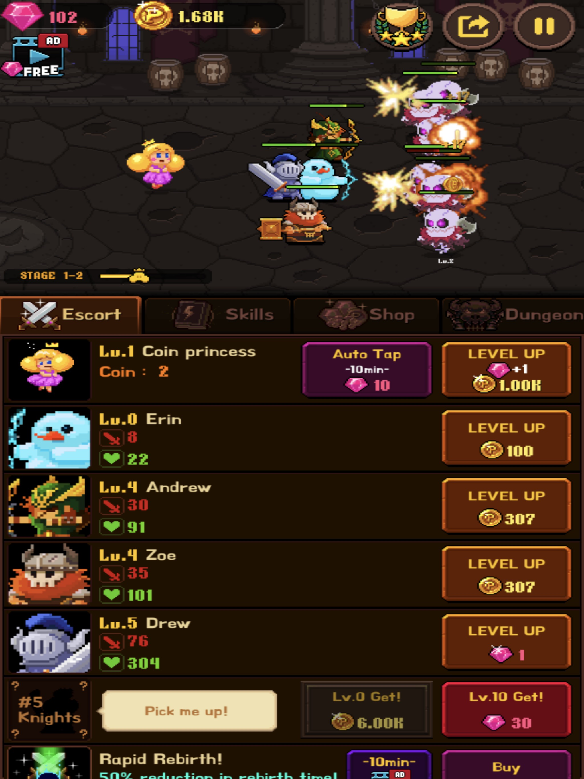 Coin Princess : Tap Retro RPG screenshot 9