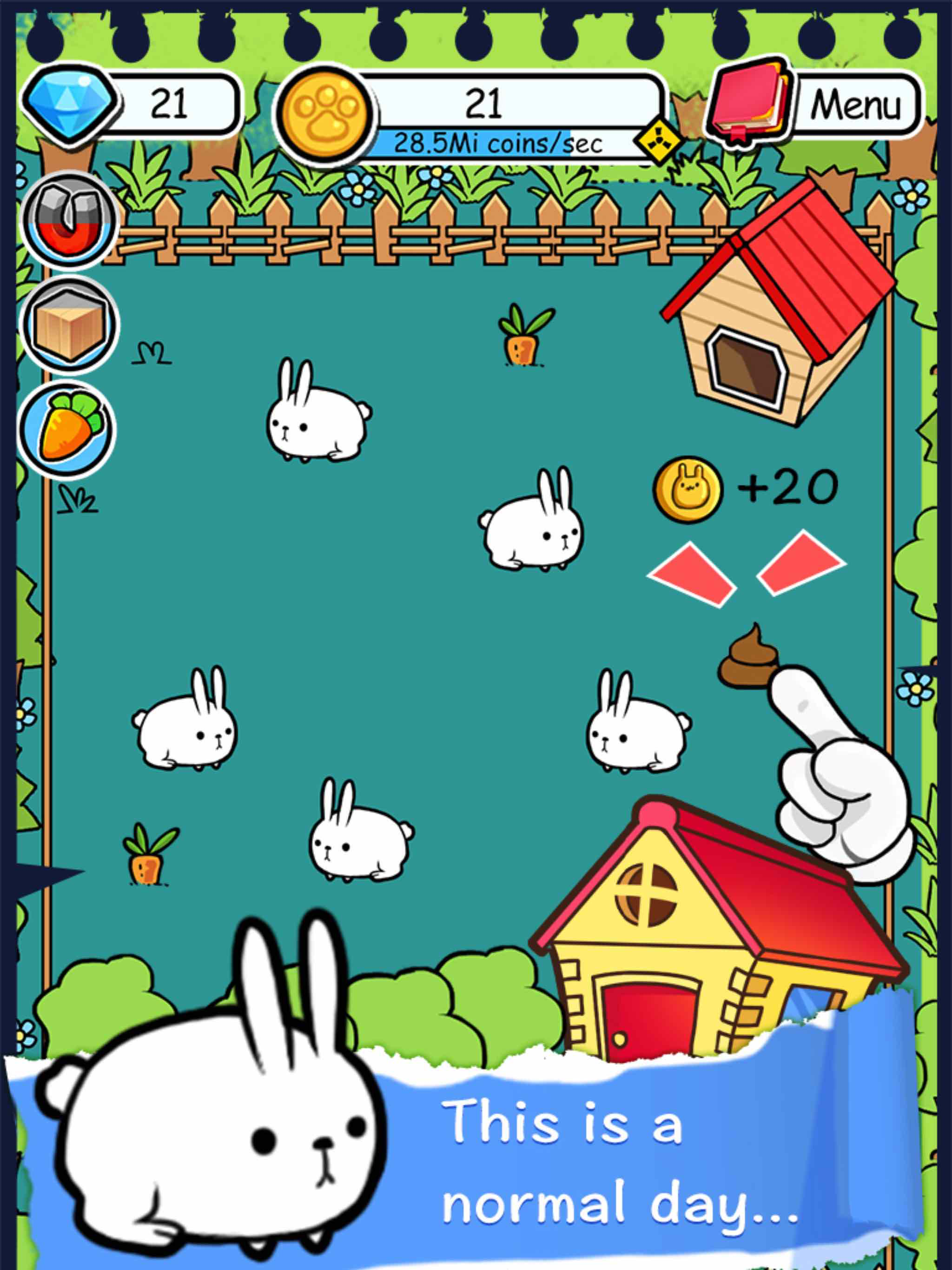 Rabbit Evolution Merge in Farm