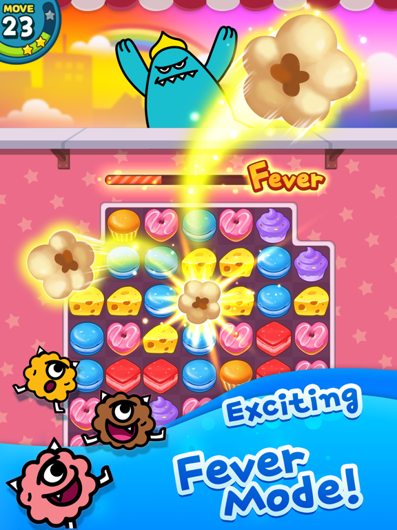 Match 3 Puzzle: SweetMonster iPad screenshot