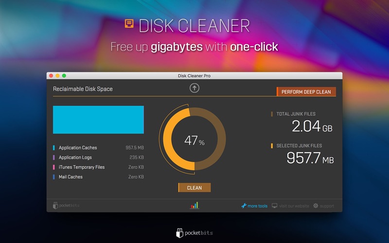 Screenshot #2 for Disk Cleaner Pro - 3 in 1