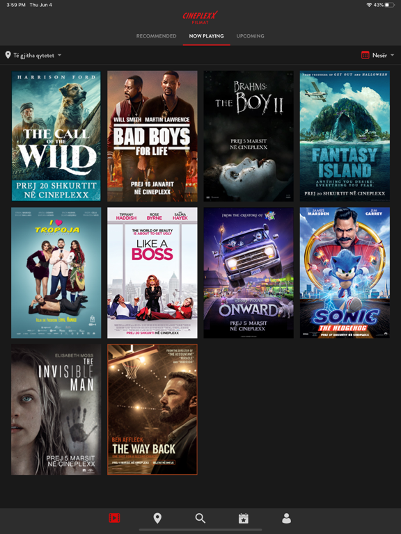 Cineplexx KS iPad screenshot 1 - Entertainment app