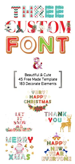 Game screenshot Merry Christmas - Custom Font mod apk