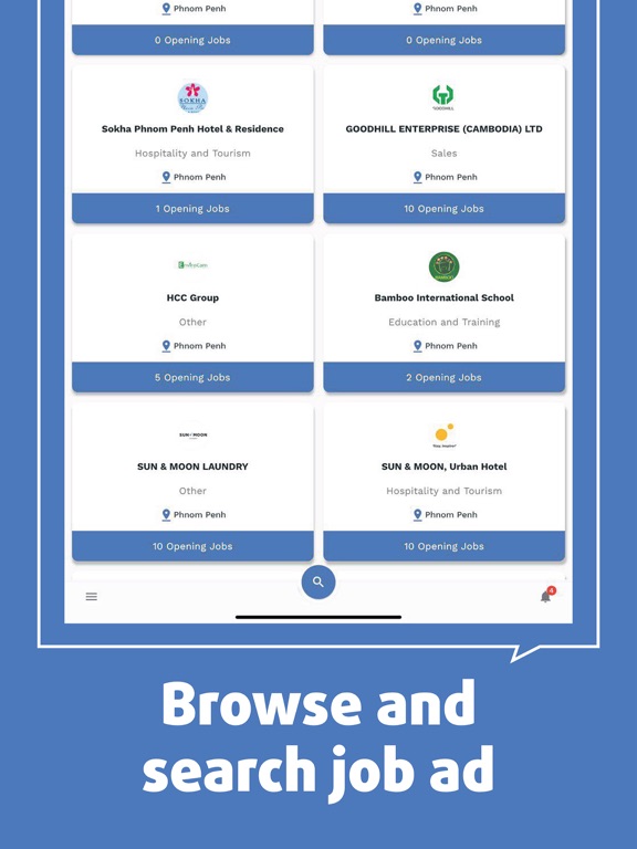 A1Career - Jobs In Cambodia iPad screenshot 5 - Business app