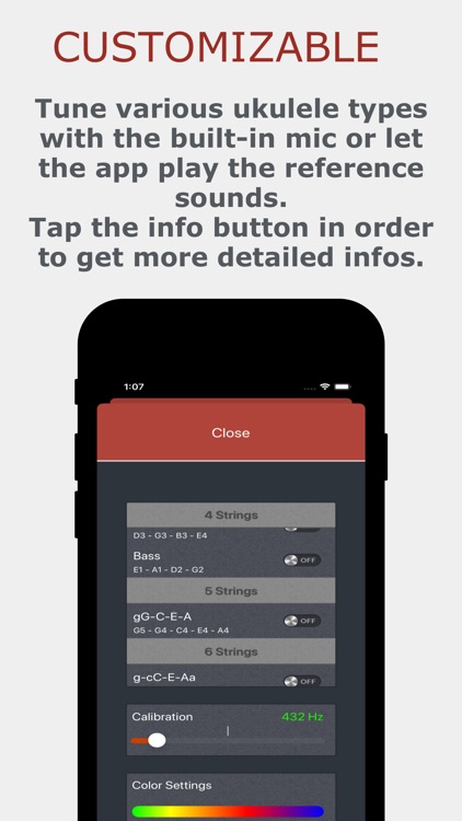 Chromatic Simple Ukulele Tuner