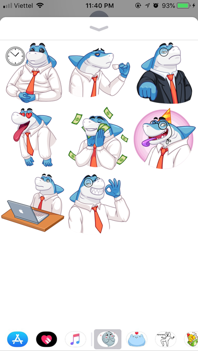 Shark Boss Emoji Stickers Screenshot