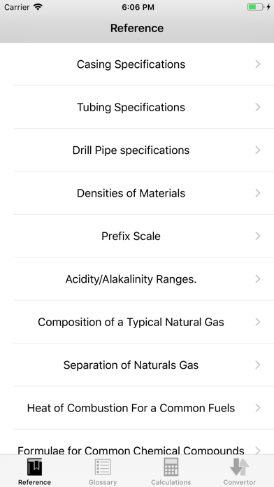 OIL & GAS REFERENCE Screenshot