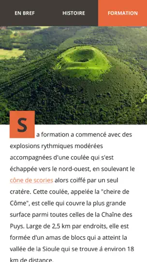 Capture d'écran de Volcans D'Auvergne sur iPhone 5