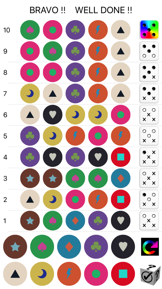 #2. RainbowDice (iOS) 由: Herve Kasparian