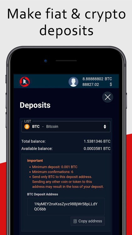 Raido cryptocurrency exchange screenshot-4