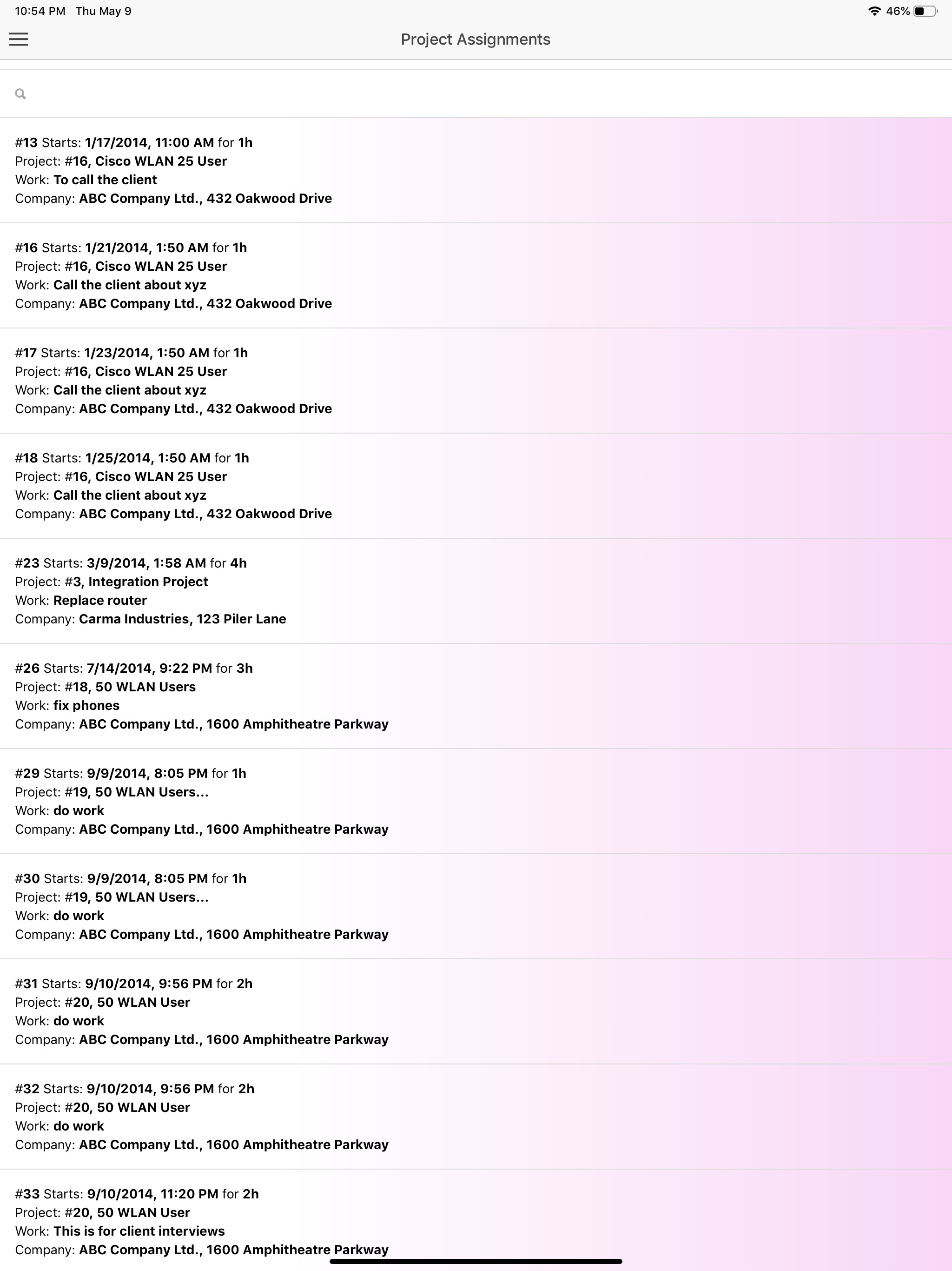 Promys Enterprise PSA Mobile screenshot 12
