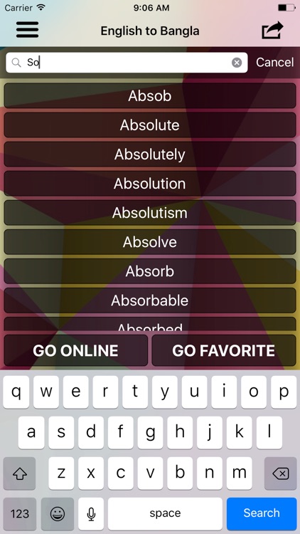 English To Bangla Translator.