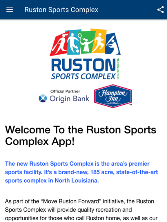 Screenshot #4 pour Ruston Sports Complex App