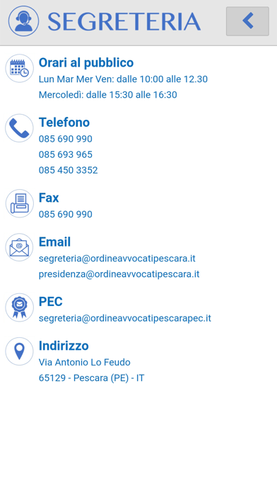 Ordine Avvocati Pescara screenshot 2