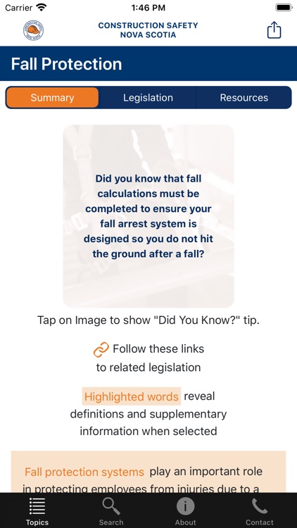 CSNS Guide to OHS Legislation screenshot-3
