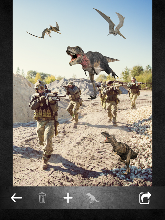 Dinosaur Picture Camera iPad screenshot 4 - Entertainment app