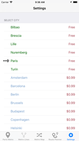 Europe's Subway & Metro lines screenshot