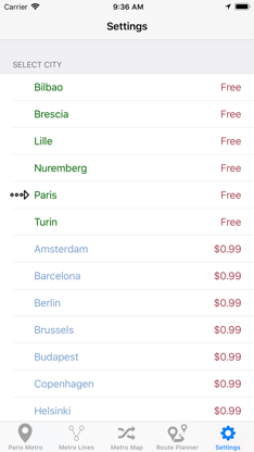 Europe's Subway & Metro lines screenshot 2