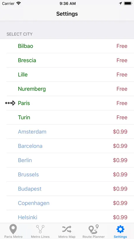 Europe's Subway & Metro lines