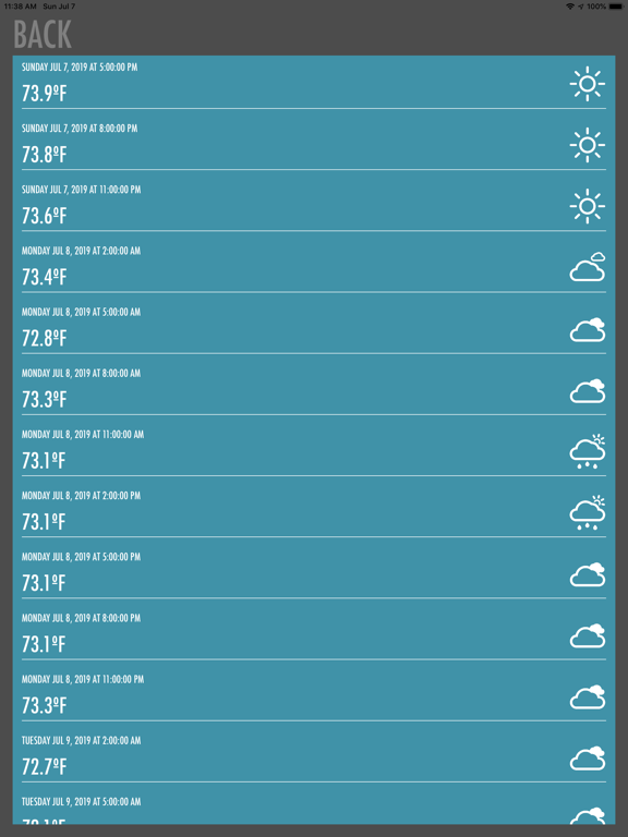 My Weather Buddy iPad screenshot 4 - Weather app