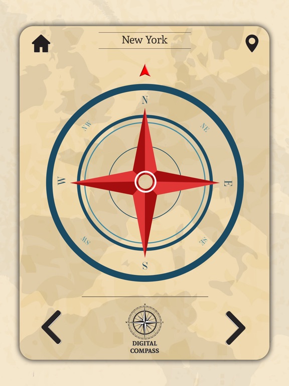 Precise digital compass GPS iPad screenshot 4 - Navigation app