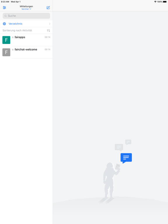 fairchat iPad screenshot 3 - Social Networking app