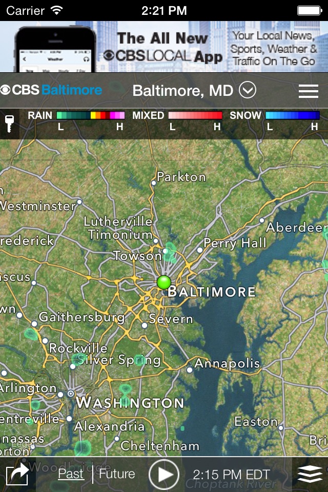 CBS Baltimore Weather screenshot 2