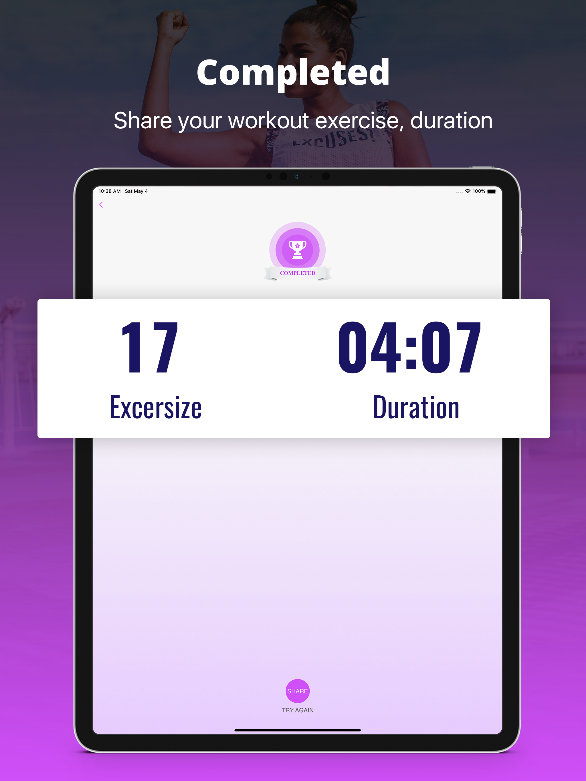 Female Workout Challenge screenshot 14