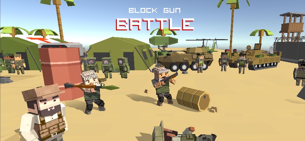 Block gun battle 3d