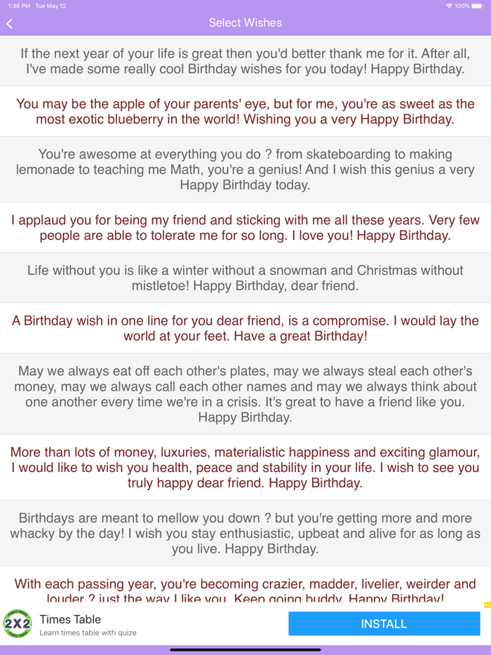 Birthday  Messages and Wishes
