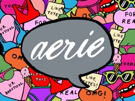 Download our stickers & add some #AerieREAL fun to your iMessages