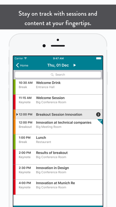 How to cancel & delete Munich Re's Event from iphone & ipad 4