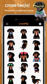 CrusoeMoji - Dachshund sticker screenshot