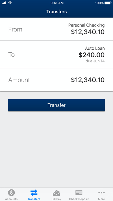 FNB Bank Mobile Banking Screenshot