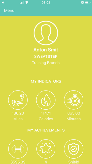 Screenshot #1 pour SweatStepApp
