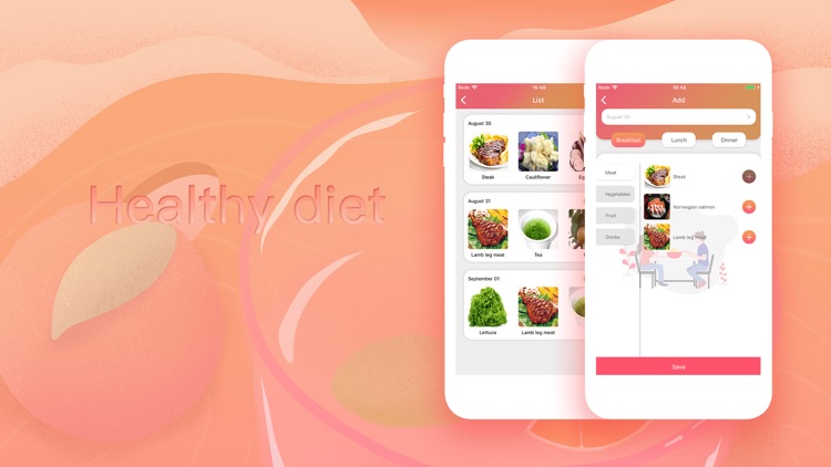 Healthy diet-Recipe record