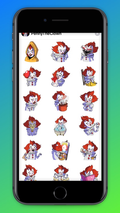 Penny The Clown Stickers