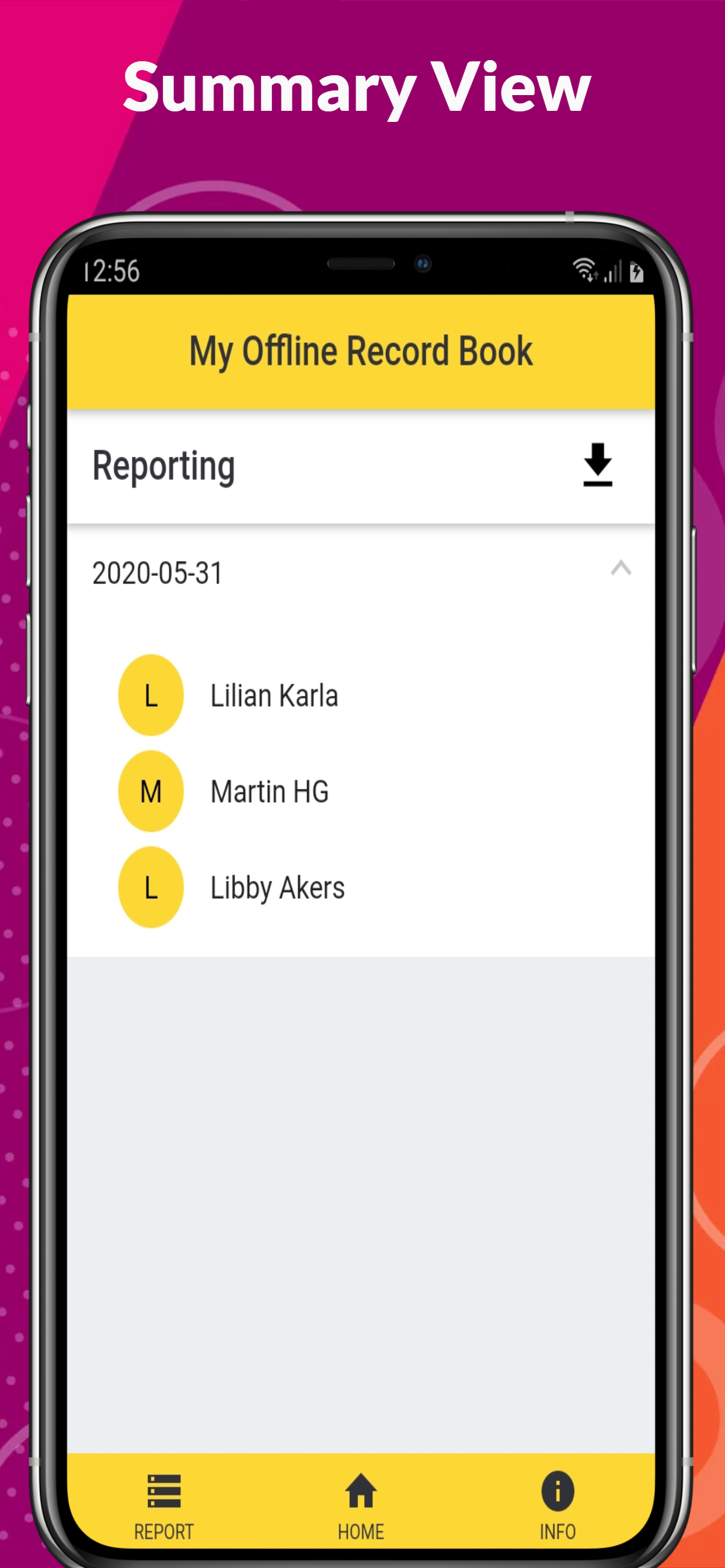 Offline Record Book