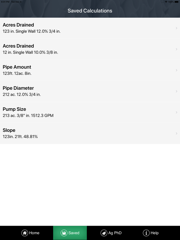 Drainage Tile Calculator iPad screenshot 5 - Reference app