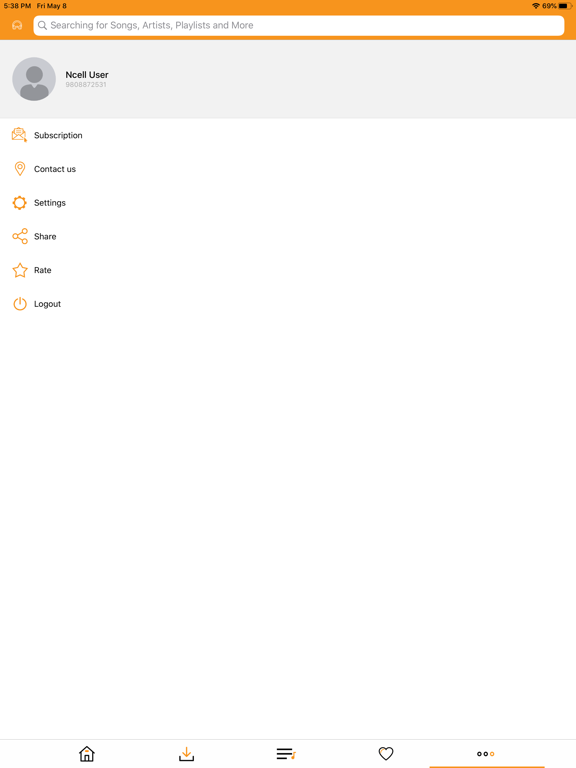Geet - Music unlimited iPad screenshot 6 - Entertainment app